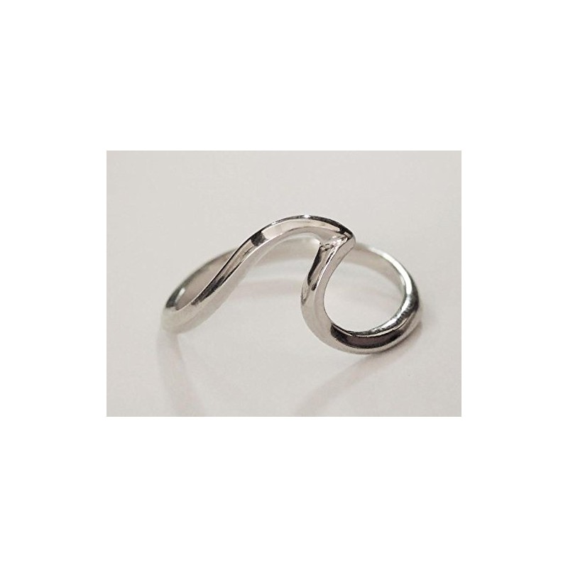 Sovats Women's Wave Thumb Ring 925 Sterling Silver, Sterling Silver