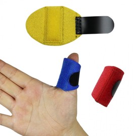 Finger Support Splint Strap for Joint Fracture Protection - A5 Finger Fixation Brace Index Large Size/Curry 40ea
