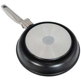Swiss Diamond Nonstick Frying Pan Hybrid Ceramic and Diamond-Infused Fry Pan With Glass Lid, PFAS- and PFOA-free, Dishwasher and Oven Safe Fry Pans (8 IN)