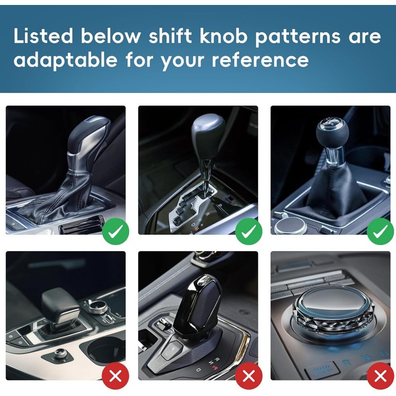 QIOON Mini Gear Shift Hoodie Shark Shift Knob Cover, Universal