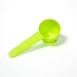 Green Plastic Spoons Measuring 5 Gram Scoop | 10 Ml PP Lab Measuring Mini Spoons for Baking Powder measuring cups 2/3 tablespoons | Static-Free Plastic Tiny Coffee Scoop Pack of 5