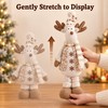 Christmas Snowman Stretch Doll – Creative Knitted Elk Doll for