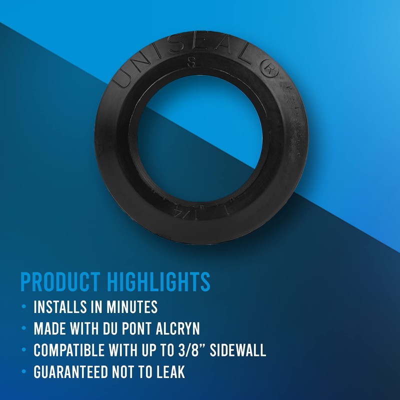 1 1/4'' UNISEAL Flexible Tank Adapter Made in the USA