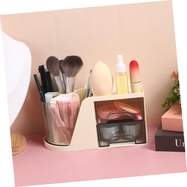 jojofuny Desktop Organizer Pen Holder Versatile Storage Case for Office Supplies Makeup Tools Compact Lightweight Design Efficient Arrangement with Multiple Compartments Modern Desk