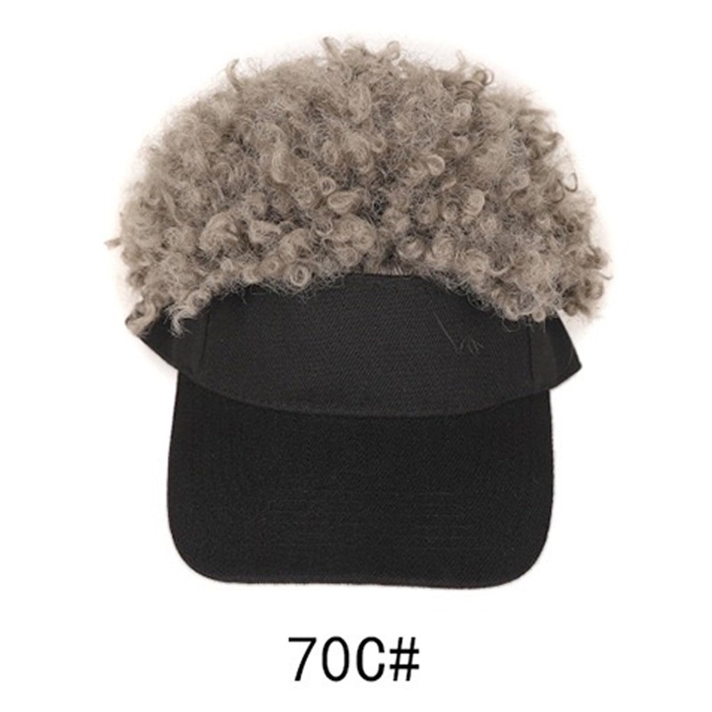Hat Wig with Afro Kinky Hair Attached - Synthetic Hair