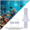10 Packs 1/4 Thru-Bulk Bulkhead Plastic Hose Barb Fittings Plastic