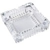 2PCS 4 inch Ashtray,Square Tabletop Glass Ashtray Smoke Collectible Tribal