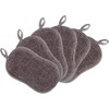6PCS Reusable Sponges Kitchen Double-Side Microfiber Sponge Non Scratch Microfiber