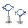 Stainless Steel Height-Adjustable Pipe Clamp - Wall/Ceiling Mounting for 51