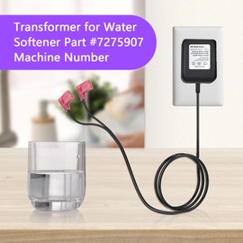 24V AC Power Adapter Transformer, Water Softener Power Supply for Brands Whirlpool Kenmore EcoPure GE Morton Northstar Manufacturer Part # 7275907