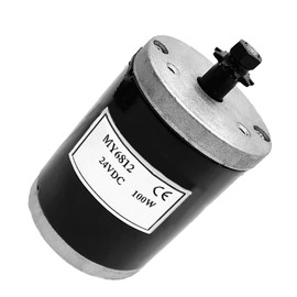 24V 100W Electric Scooter Motor with 7 Tooth 25H Chain Sprocke MY6812 Brushed Electric Motor Small High Speed Brush DC Motor for Razor E100 Scooter Electric Dirt Bike MX125 Replacement Part