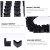 Tofficu 30pcs Shaped Rubber Angle Pads Furniture Protector Caps for