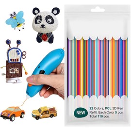 3D Pen Filament Refills 110PCS Printing Pen Filament | 2.5 Mm Colorful Filament Bundle Printer Supplies Accessories for Art, Crafts