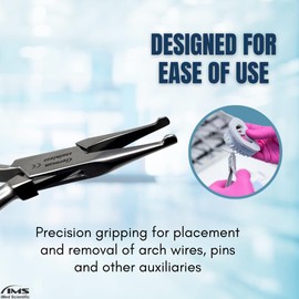 Dental Straight Howe Pliers Orthodontic Grid Tip Appliance Plier Multipurpose Utility Wire Bending Placement Holding Instrument for Dentist Made of Stainless Steel
