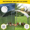 Large Metal Chicken Coop, Walk-in Poultry Cage, Chicken Run Pen