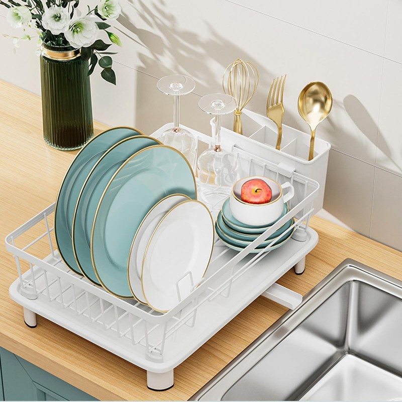BULIJUJU Small Dish Drying Rack, Space Saving Dish Racks for