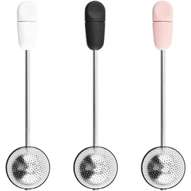 3 Pcs Stainless Steel Mesh Twisting Tea Ball Infuser,Long Handle Mesh, Mesh Twisting Tea Ball Infuser,Reusable Tea Infuser for Loose Tea for Natural Tea and Coffee
