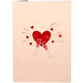 Liebessa 3D Pop-Up Card Love Basket - How to Say I Love You - Love Card for Wedding Anniversary, Birthday, Valentine's Day, Engagement, Greeting Card