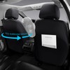 GEEYONTEK Premium Leather Car Seat Covers Full Set,Universal Fit for