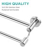 Retractable Towel Rail High-Low Double Rod Bathroom Hand Towel Holder