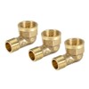 uxcell Brass Pipe Fitting 90 Degree Forged Street Elbow G1/2