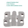 ULIFESTAR Furniture Flush Mount Bracket,Stainless Steel Picture Hanger Hook,Headboard Wall