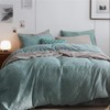 Lanqinglv Bed Linen 135 x 200 cm Cornflower Blue Waffle