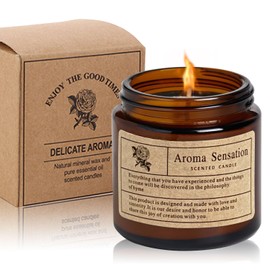 White Jasmine & Mint Scented-Candles-Clearance - Aromatherapy Candles,Smell Good for Home, Non Toxic, Soy Wax Candle for Men Women Spa Yoga Massage, Cute Candles for Housewarming Gift - 3 oz