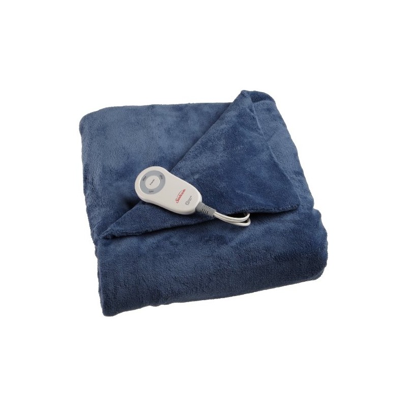 Sunbeam TW8225-030-596 Heated Electric Microplush Throw, Lagoon