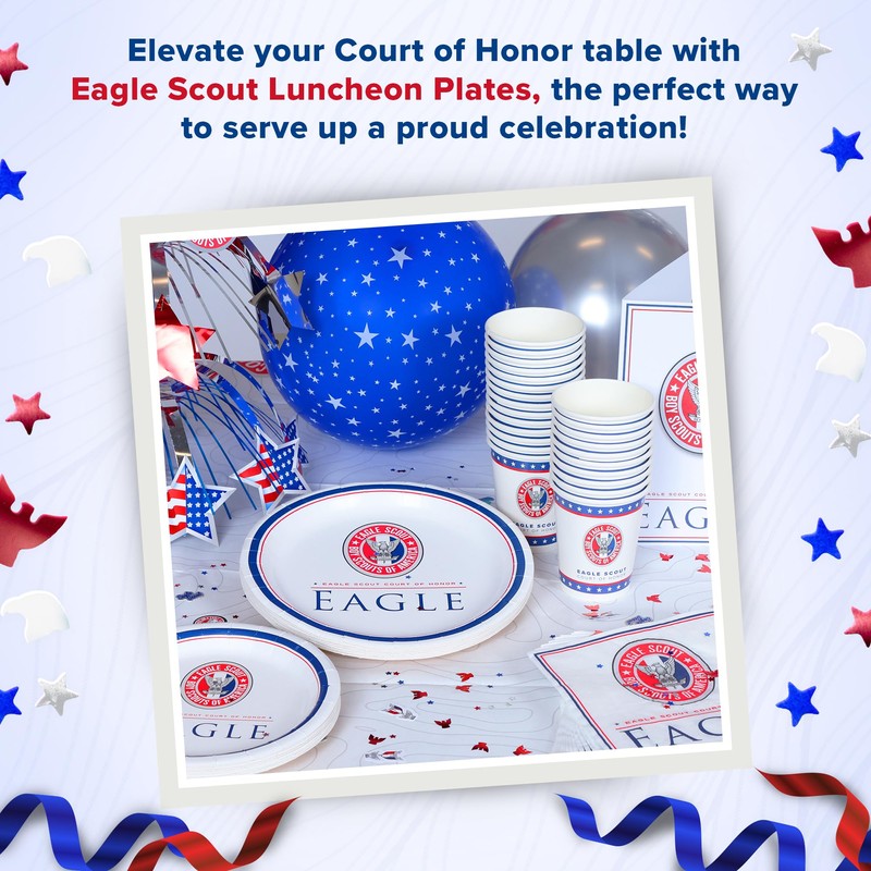 Eagle Scout Court Of Honor Luncheon Plates, 25pk