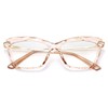 FEISEDY Crystal Cat Eye Reading Glasses Blue Light Blocking Reader
