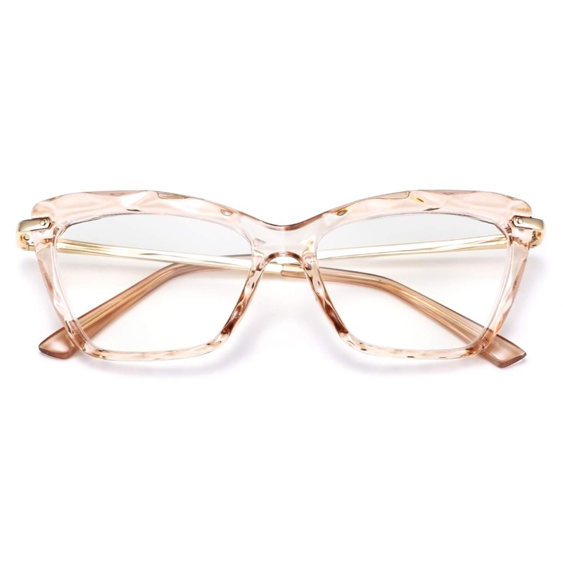 FEISEDY Crystal Cat Eye Reading Glasses Blue Light Blocking Reader