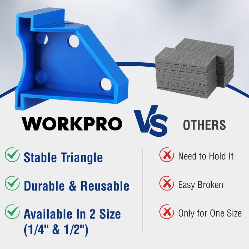 WORKPRO 24-Pack Floor Spacers, 2 in 1 Laminate Flooring Spacers