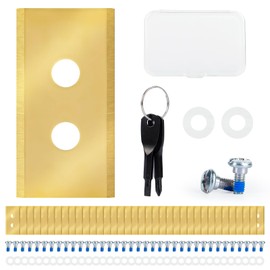 36 Piece Mower Blade Set for Mammotion LUBA/YUKA Lawnmower with Titanium Coated Blades, Screws, Washers and Screwdrivers Tools