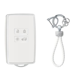 OFFCURVE Key Case with Key Fob Car Key Cover Key Case for Renault Clio Espace Master Talisman Megane Scenic Kadjar Captur Koleos Zoe Dacia Duster Sandero