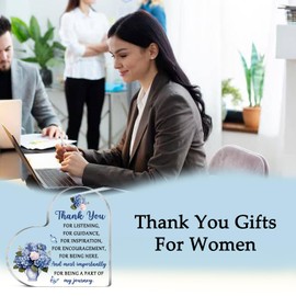 Thank You Gifts For Women Teacher Coworkers Man Friends Acrylic Heart Shaped Plaque Desk Decor Sign Office Gift Boss Lady Gifts Retirement Birthday Gift