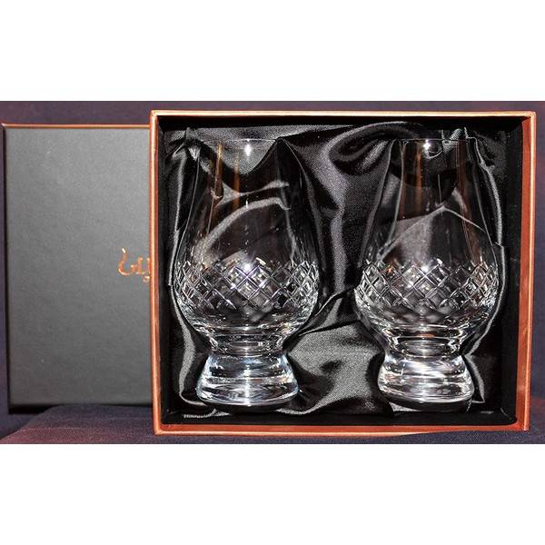 Diamond Cut Glencairn Whisky Glass, Set of 2 in Presentation Box