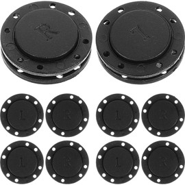 Beavorty Magnetic Press Studs for Sewing Black Diameter 22 mm 6 Pairs Invisible Magnetic Buttons for Clothes Coat Wind Jacket Handbags Bibs DIY Sewing Crafts Sewing Accessories