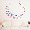DECOWALL DW-1201 38 Colourful Butterflies Kids Wall Stickers Decals Peel