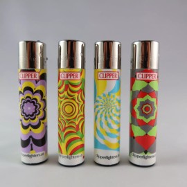 Clipper NEW Psych 107 Psychodelic Clipper lighters - set of 4 - 420 stoner 90s lighter