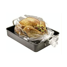 PanSaver Ovenable Pan Liners Oven Roasting Bag With Ties, 18-by-24-Inch
