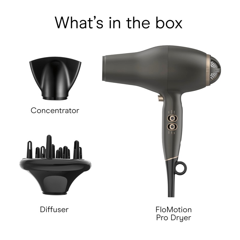 INFINITI PRO CONAIR FloMotion Pro Hair Dryer, Personalize Your Drying