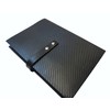 Pinetti 6x8" Quattrogiga Black Leather Notebook with 4GB USB Drive
