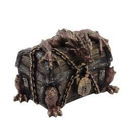 Treasure Gurus Red Fire Dragon Chest Desktop Diversion Hidden Compartment