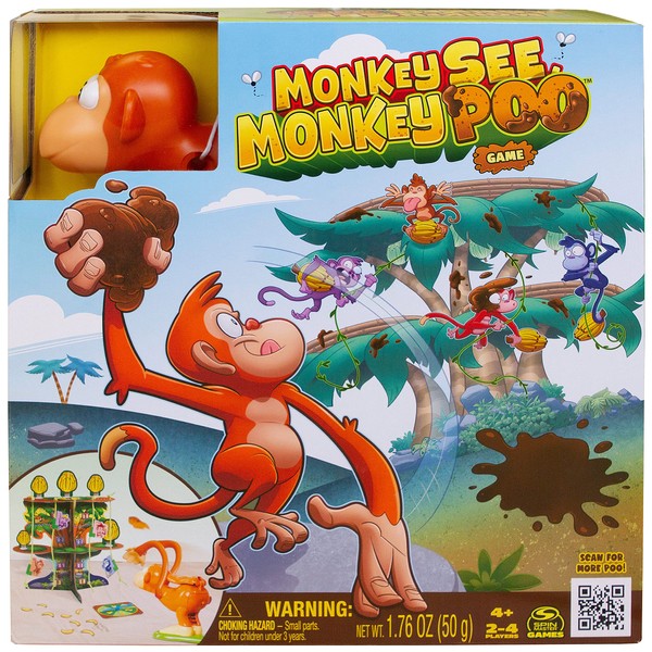 Monkey See Monkey Poo Game for Kids with Fake Poo, Fun Games | Sensory Toys | Family Games | Funny Gifts, For Preschoolers Aged 4 and up