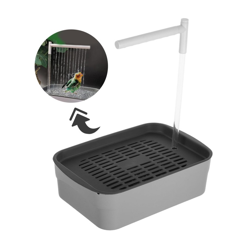 Kisangel Parrot Automatic Bathtub Bathtubs for Parrots Shower for Parrots