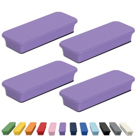 Glassboard Studio Mega Magnets - Neodymium - Heavy Duty, Colorful, Ergonomic, Ideal for Crafting, Quilting, and as Magnetic Knife Holders (4, Periwinkle Purple Bar)