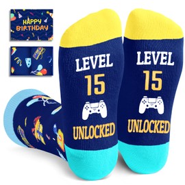 Zmart 15th Birthday Gifts Ideas for Boys - Socks for Teenager Boy Girl Age 15, Birthday Presents for 15 Year Olds Teens