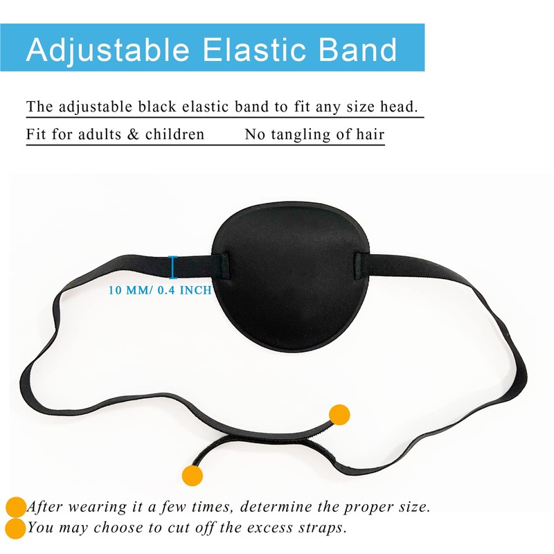 THSIREE 2PCS Eye Patch, Medical Eye Patches, Adjustable Eye Patch,