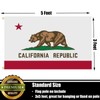 Nuibers California Flag 3x5 FT Sturdy for Outside, Heavy Duty